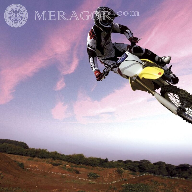 Foto de motociclista em motocross Velo, Motorsport  Transporte Raça