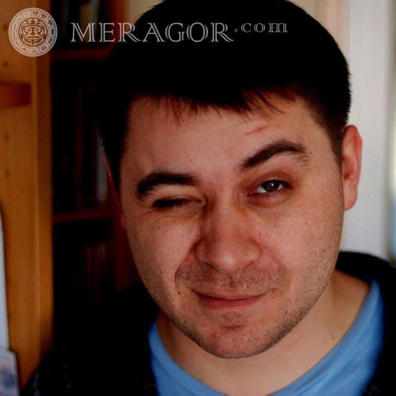 Cooles Foto eines Mannes Download auf einem Avatar Herr Gesichter, Porträts Gesichter von Männern