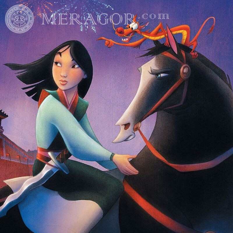 Mulan no avatar Desenhos animados Cavalo