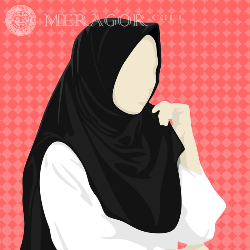 Bild ohne Gesicht Muslim für Avatar Araber, Muslime