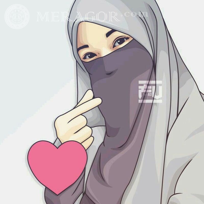 Avatar para uma garota no Islã Arabes, muçulmanos O amor