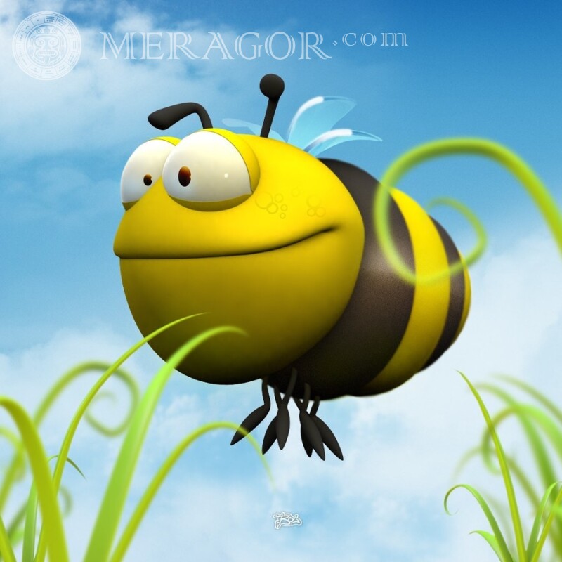 Cartoon Biene Insekten Zeichentrickfilme Lustige Tiere