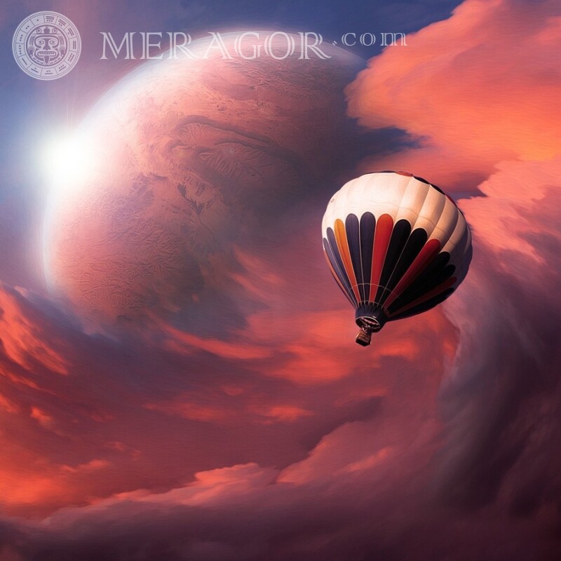 Kostenloser Foto-Download Heißluftballon für einen Kerl Transport