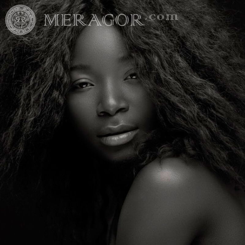 Hermosa chica negra en avatar Negros Niñas Niñas adultas