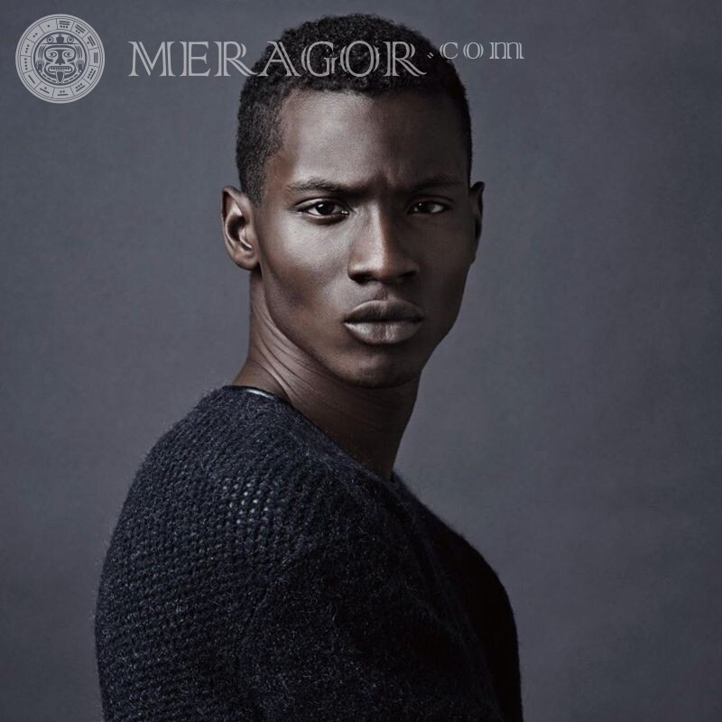 Beaux mecs noirs sur avatar Noirs Visages, portraits Visages de jeunes hommes