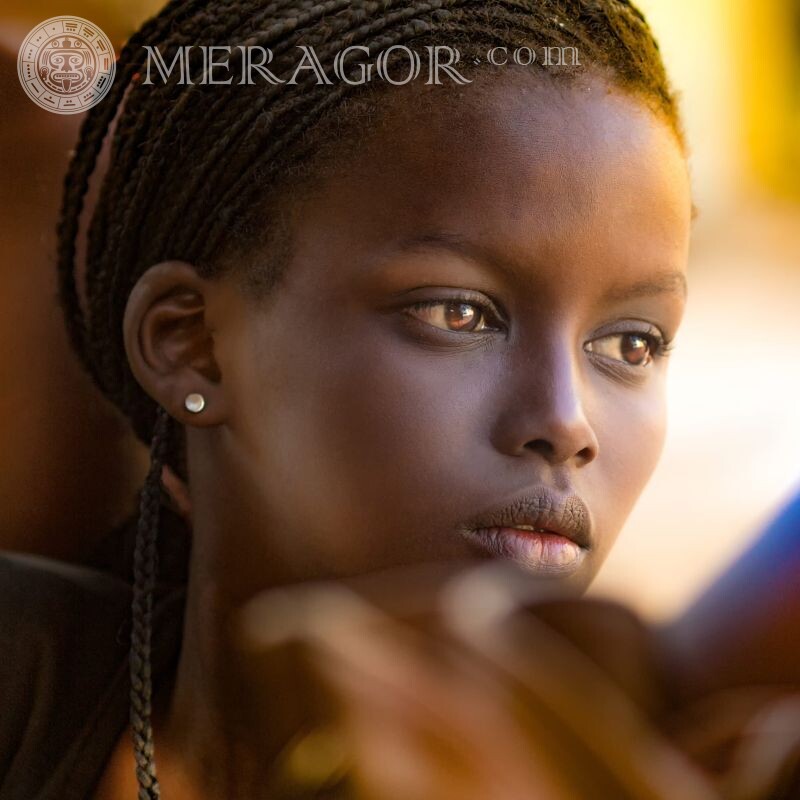 Schöne Avatare mit Schwarz Schwarze Gesichter, Porträts Gesichter von Mädchen