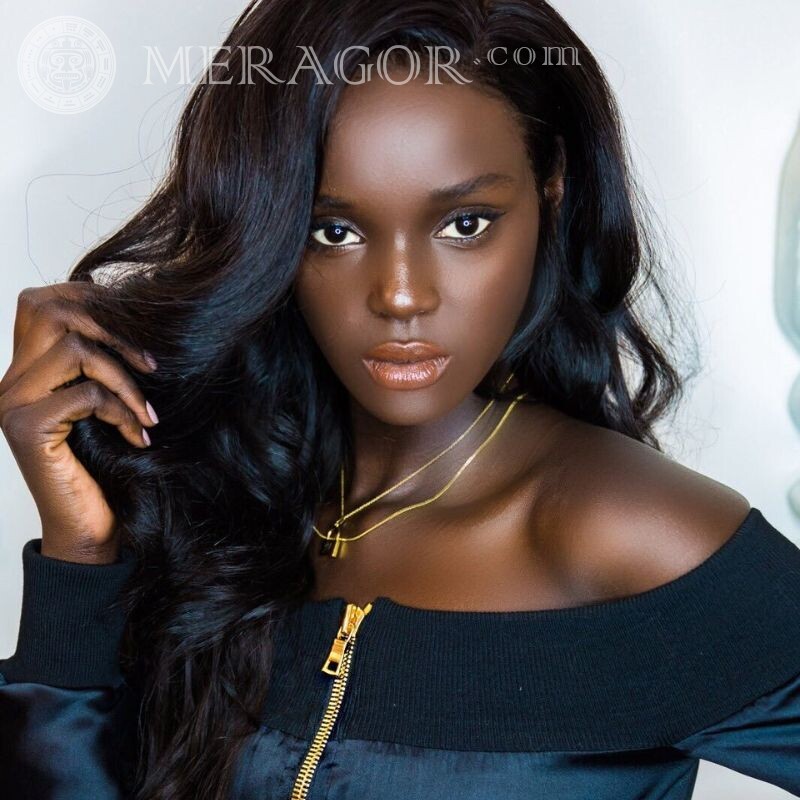 Photo of black girls for avatar Blacks