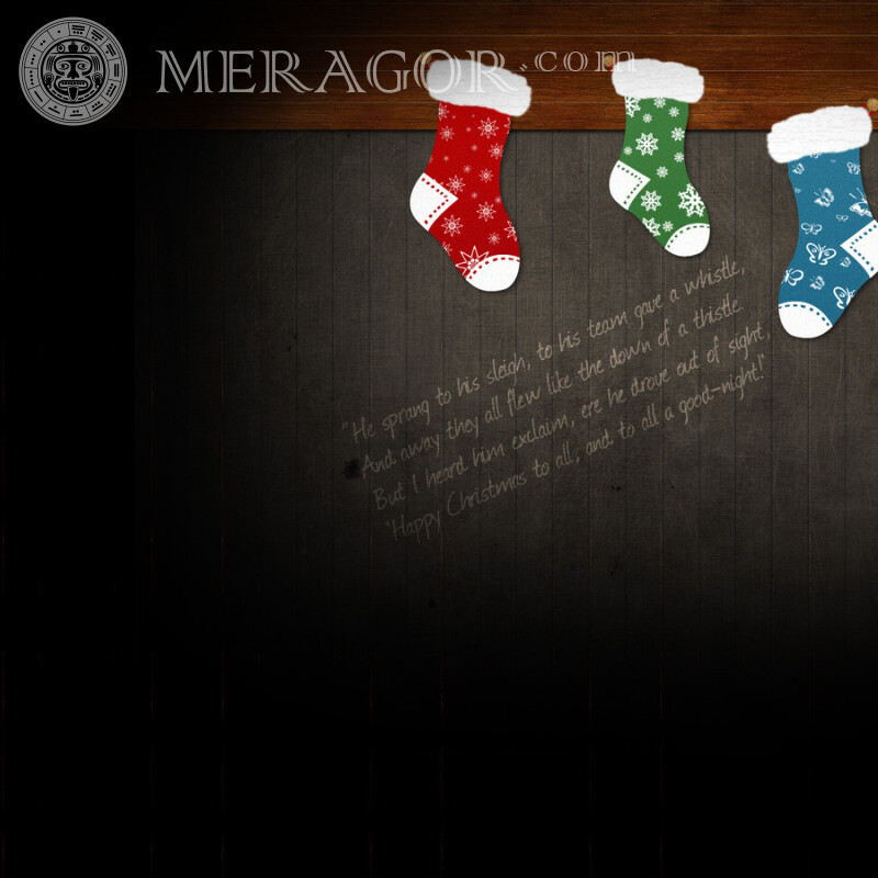 Socken für Weihnachtsgeschenke Feierzeit Weihnachten Avatare