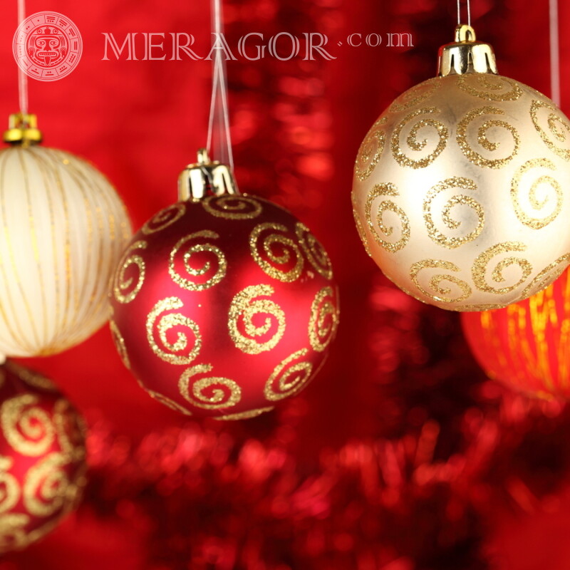 Christmas decorations for your Instagram profile picture Holidays New Year