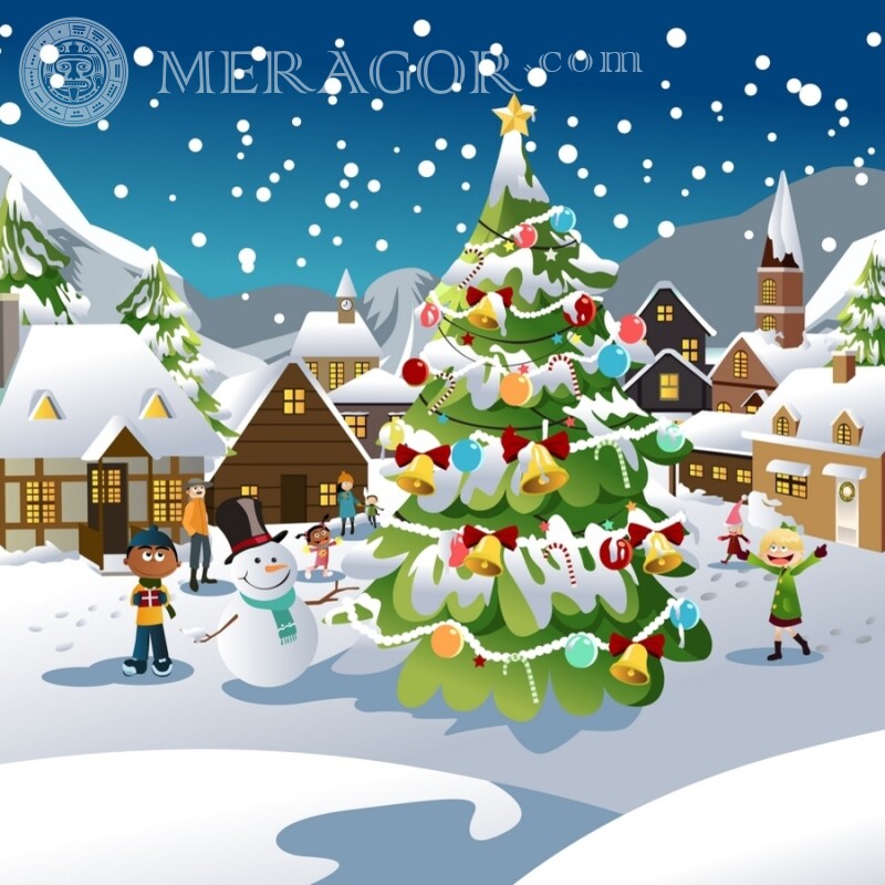 Neujahrsbild zum Herunterladen von Avataren | 1 Feierzeit Weihnachten Avatare