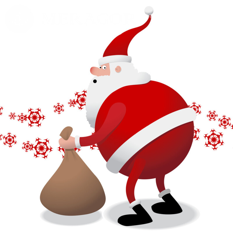 Малюнок Дід Мороз на аватар Свято Дід-Мороз На новий рік