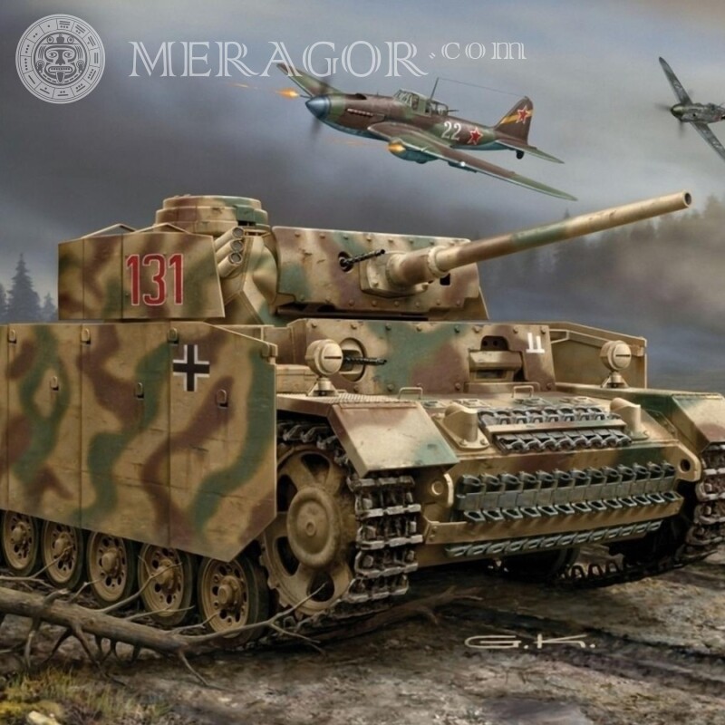 Download a photo of a tank for a guy for free on an avatar Military equipment Transport