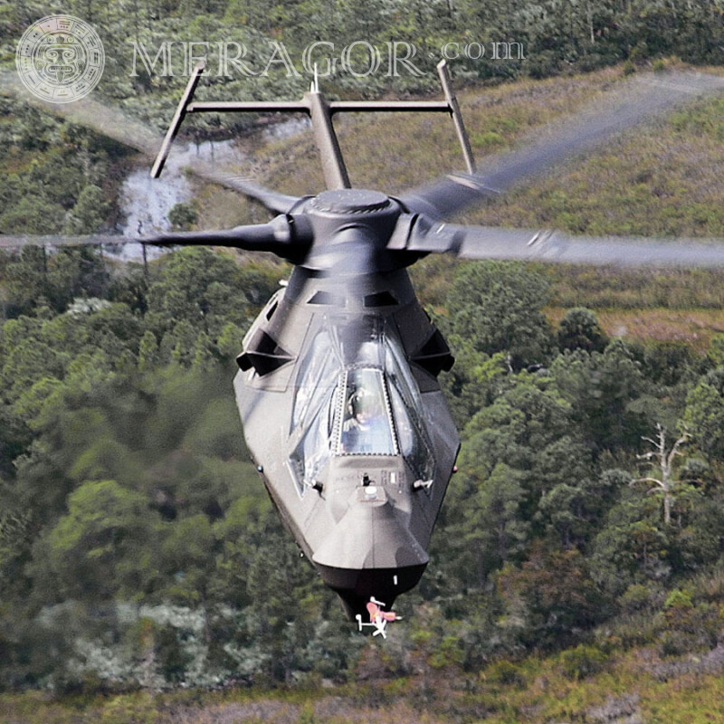 Baixe uma foto de um helicóptero para um cara gratuitamente em um avatar Equipamento militar Transporte
