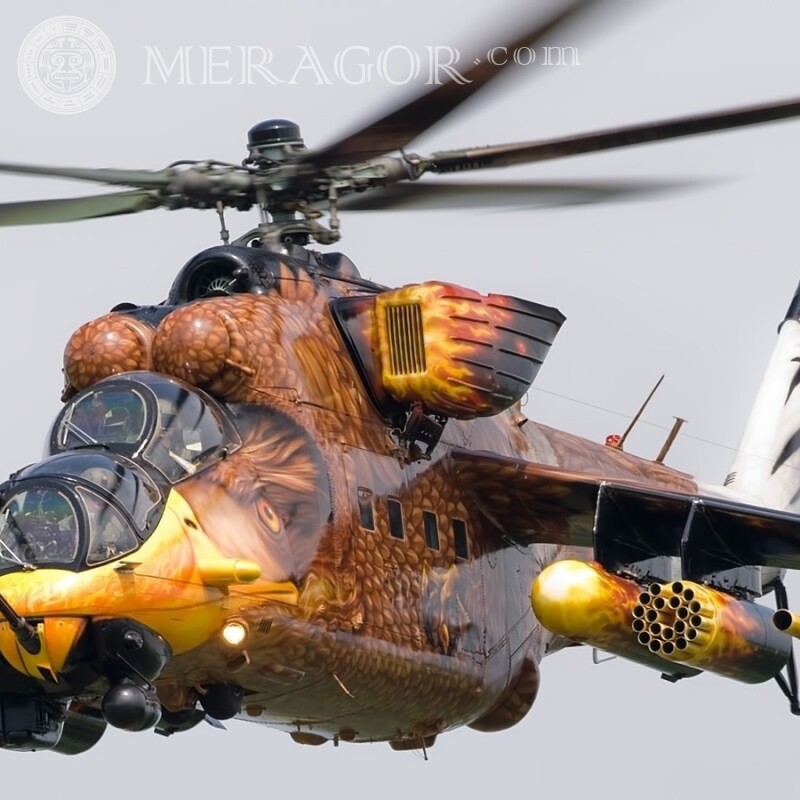 Download a photo of a helicopter on an avatar for a guy for free Military equipment Transport