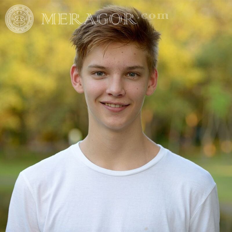 Retrato de menino no avatar Meninos Pessoa, retratos Outono