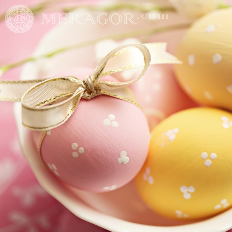 Пасхальные яйца фото на аватарку Праздники
