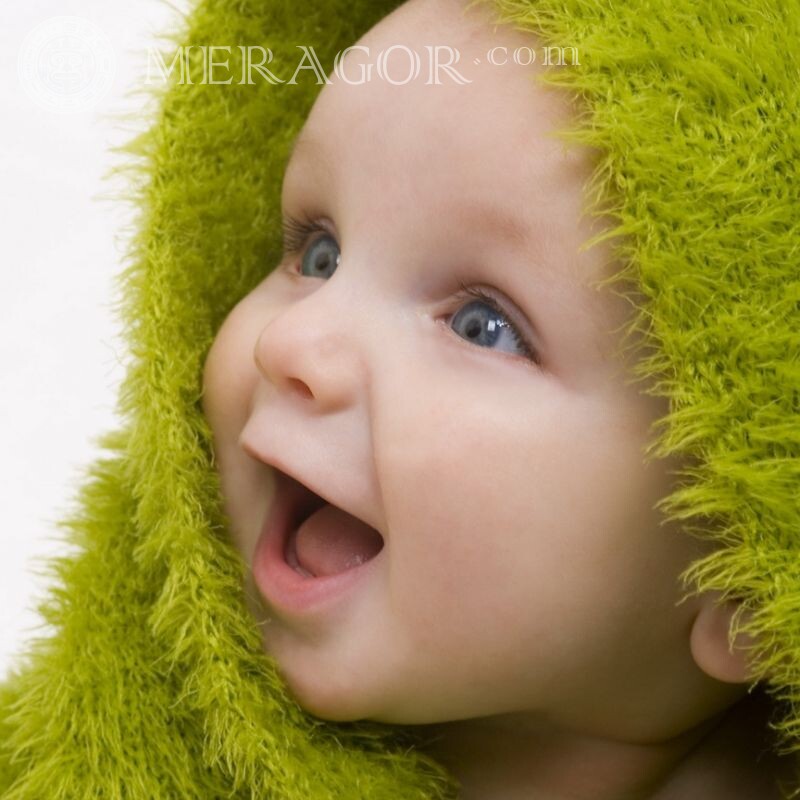 Sorriso de criança no avatar Pessoa, retratos Infantis Rostos de bebês