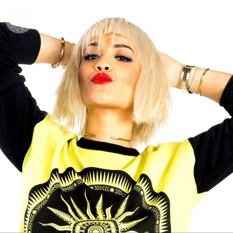 Rita Ora for profile picture Celebrities Blondes Women Faces, portraits