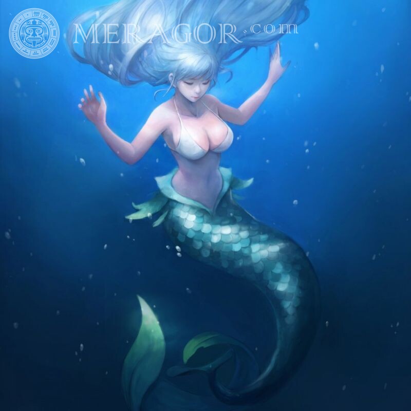 Laden Sie Meerjungfrau auf Avatar in VK Für VK Meerjungfrauen