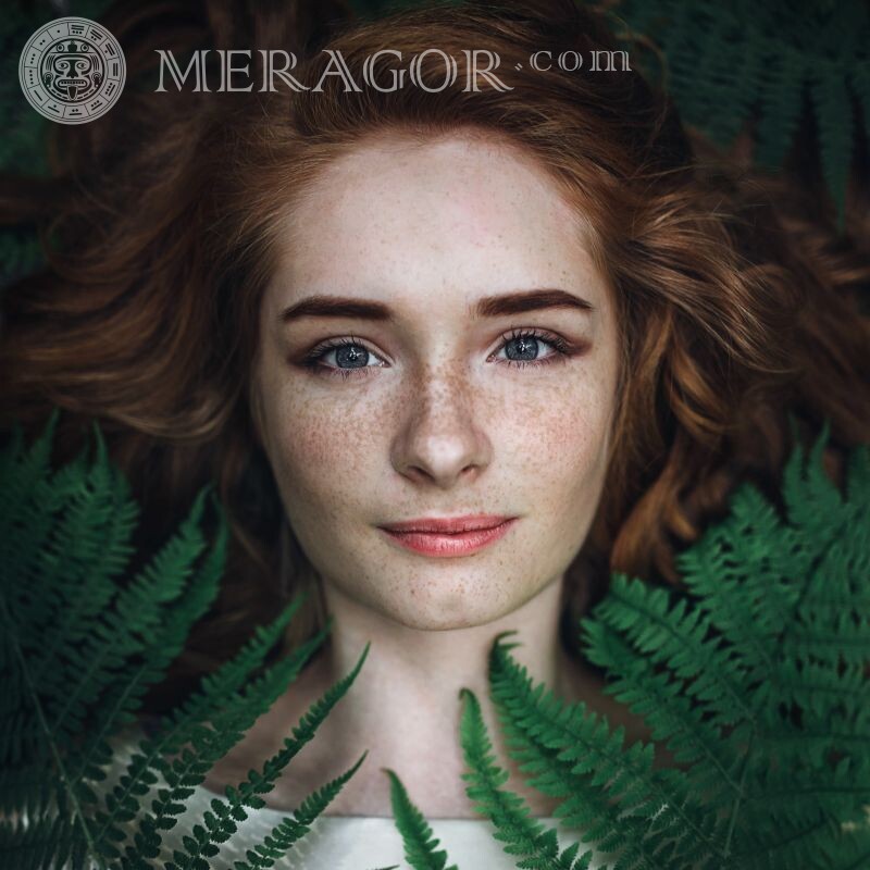 Redhead girl with freckles photo Beauties Faces, portraits Redhead