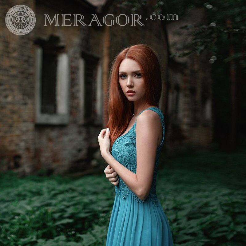 Foto eines rothaarigen Mädchens auf Avatar vkontakte Für VK Rothaarige