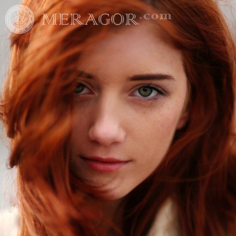 Avatares para niñas de 17 años pelo rojo Hermosos Caras, retratos Pelirrojo