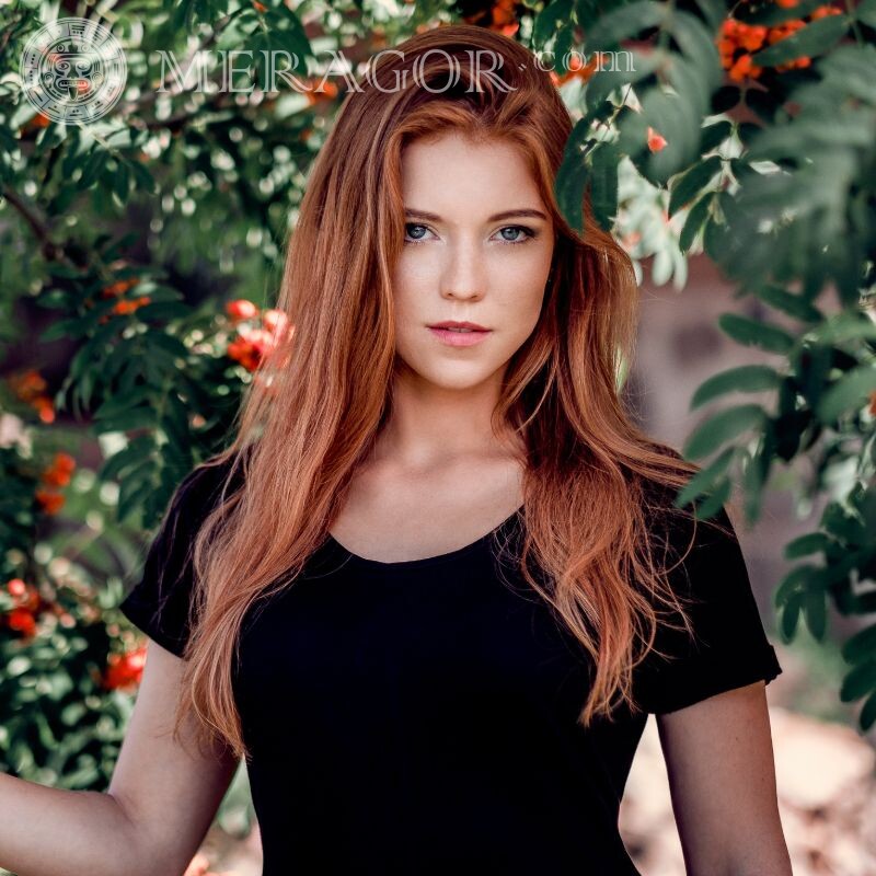 Photo of a red-haired girl for icon | 0 Beauties Faces, portraits Redhead