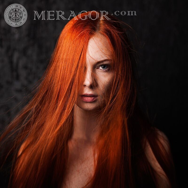 Red, pictures for icon Beauties Faces, portraits Redhead