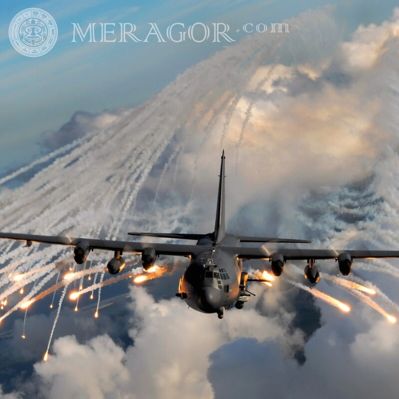 Téléchargement gratuit pour un mec une photo d'un avion militaire sur un avatar Équipement militaire Transport