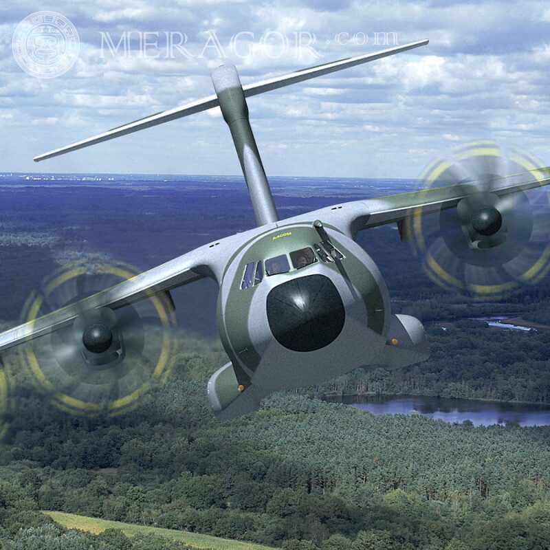 Download grátis para um cara na foto de perfil de um avião de carga militar Equipamento militar Transporte