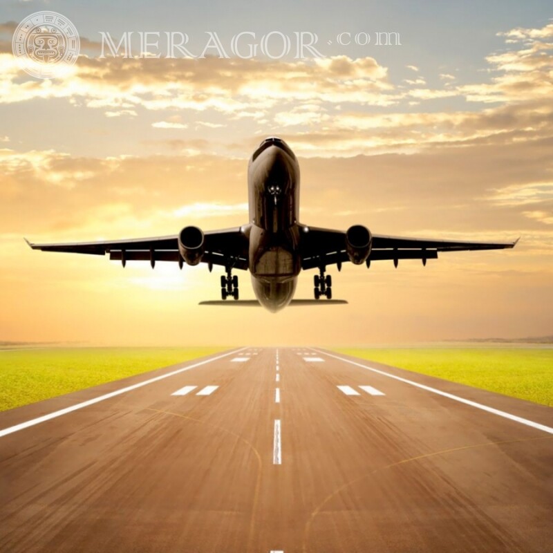 Download for a guy's profile picture a civilian plane photo free Transport