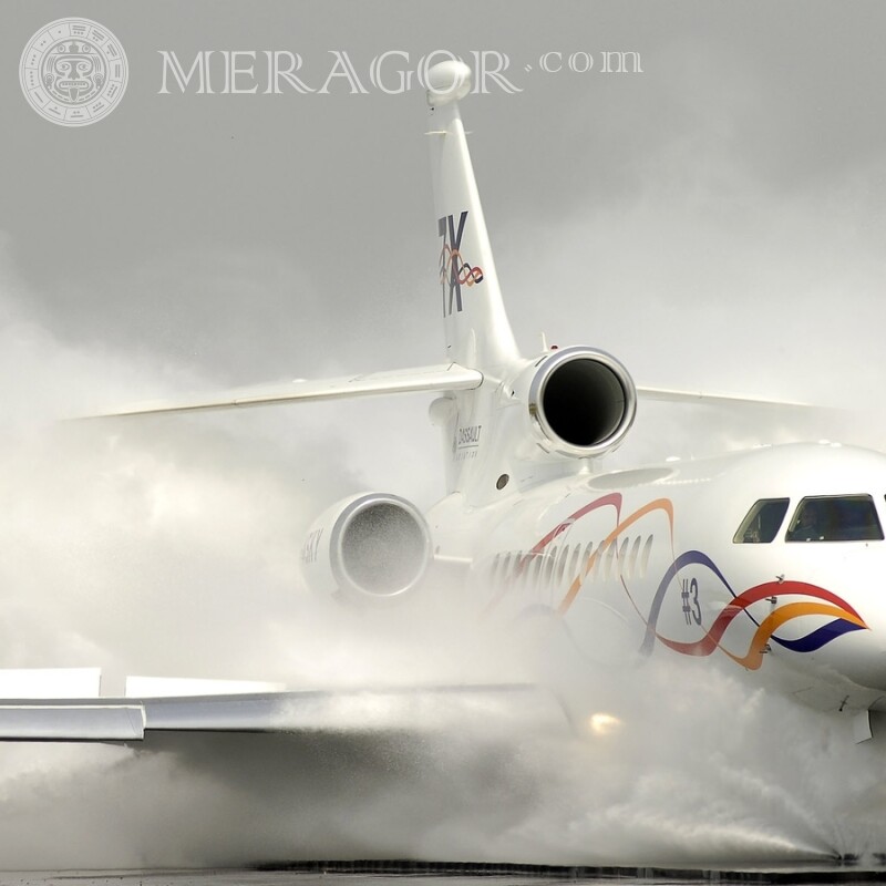 Download gratuito de fotos para avatar de um avião de passageiros Transporte