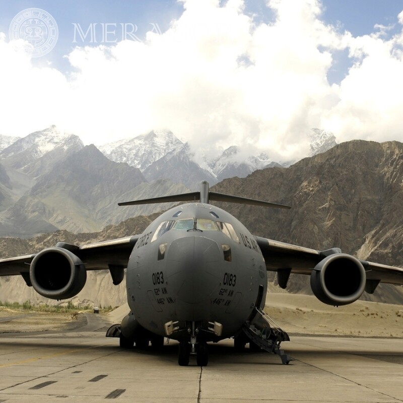 Photo avion cargo télécharger sur avatar pour gars Équipement militaire Transport