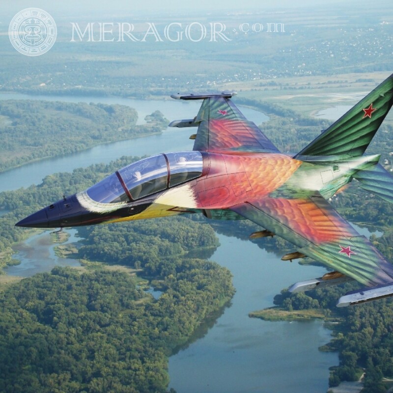 Avião militar com foto de avatar Equipamento militar Transporte