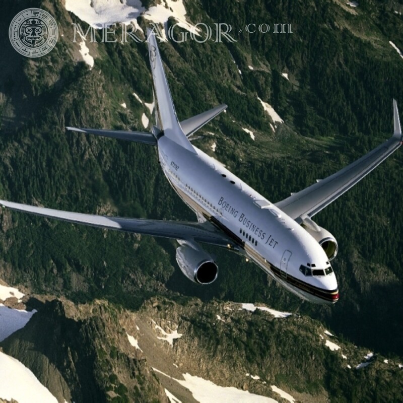 Baixar foto do avatar de avião civil grátis Transporte