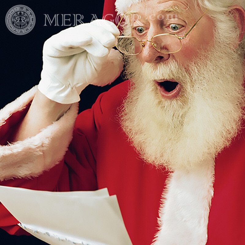 Foto de uma carta para o Papai Noel na sua foto de perfil Papai noel Para o ano novo Feriados