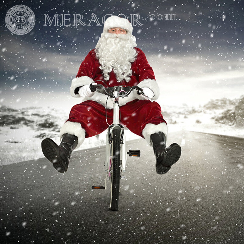 Cool santa claus Santa Claus New Year Holidays