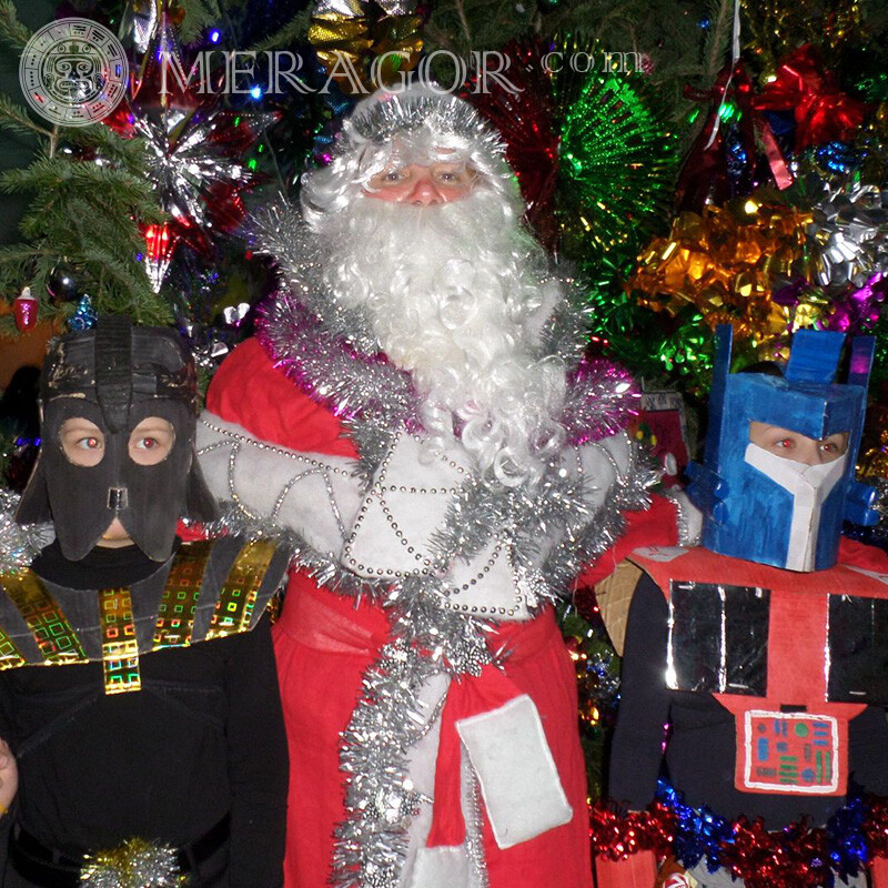 Imágenes de la hermosa santa claus en el avatar Papá Noel Para el año nuevo Fiesta