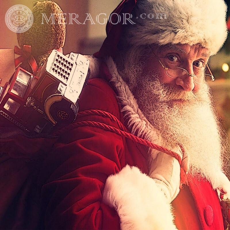 Photo de profil du Père Noël 2021 | 2021 Père Noël de Nouvel an Fêtes