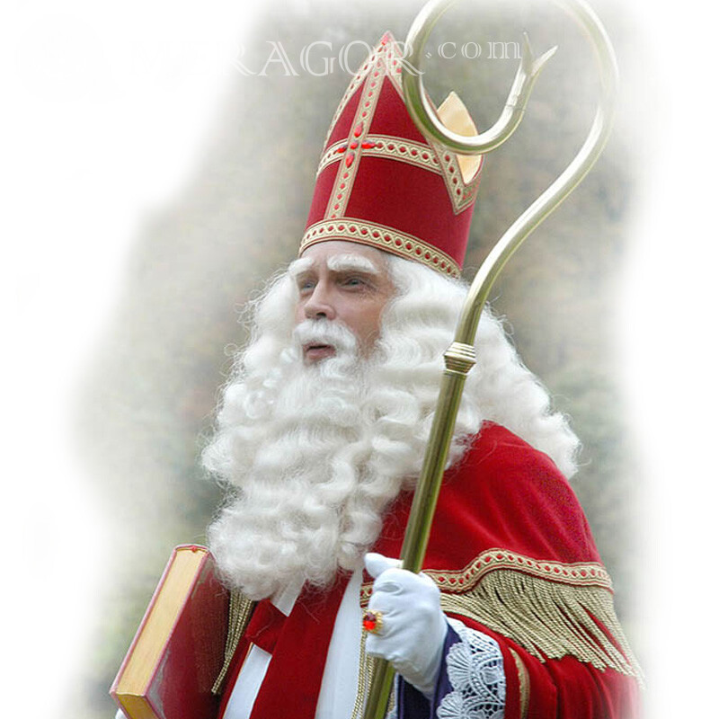 Muestra una foto de un verdadero santa claus Papá Noel Para el año nuevo Fiesta