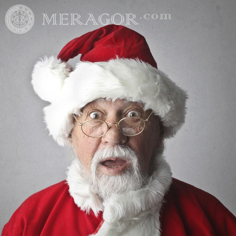 Sombrero de santa claus foto para avatar Papá Noel Para el año nuevo Fiesta