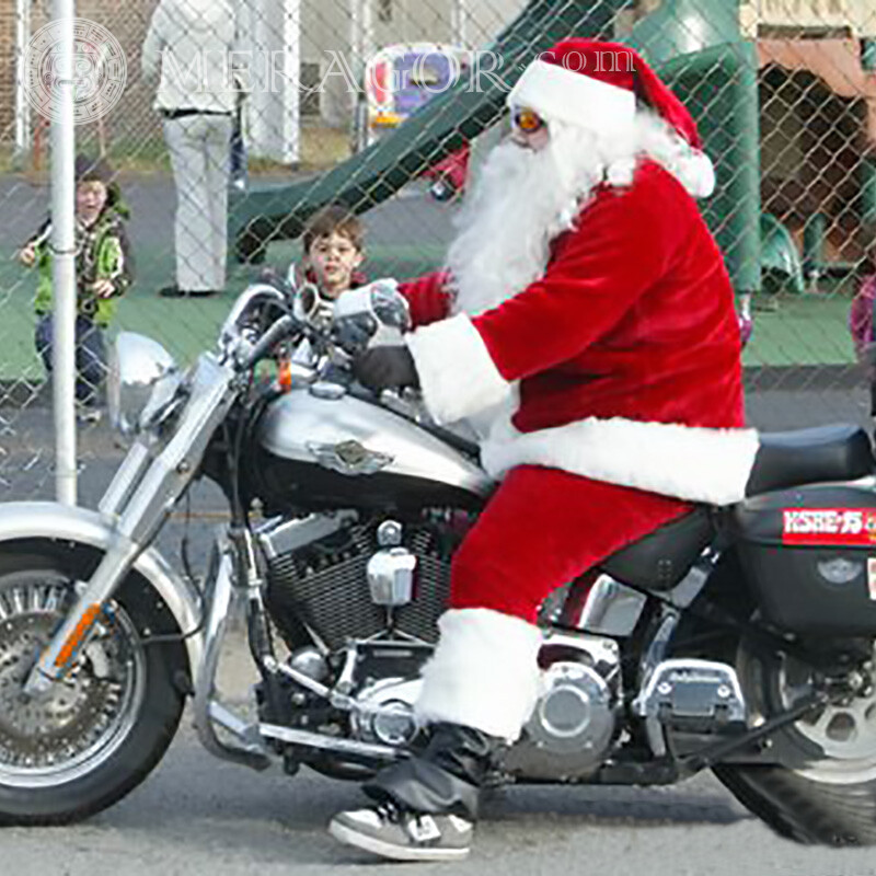 Santa Claus sleigh photo | 0 Santa Claus New Year Holidays