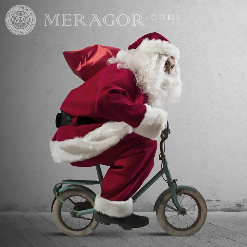 Santa Claus sleigh photo download Santa Claus New Year Holidays