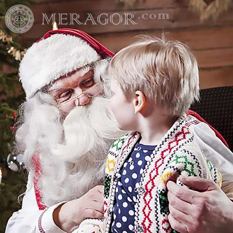 Santa Claus Bilder für Kinder herunterladen Weihnachtsmann Weihnachten Avatare Feierzeit