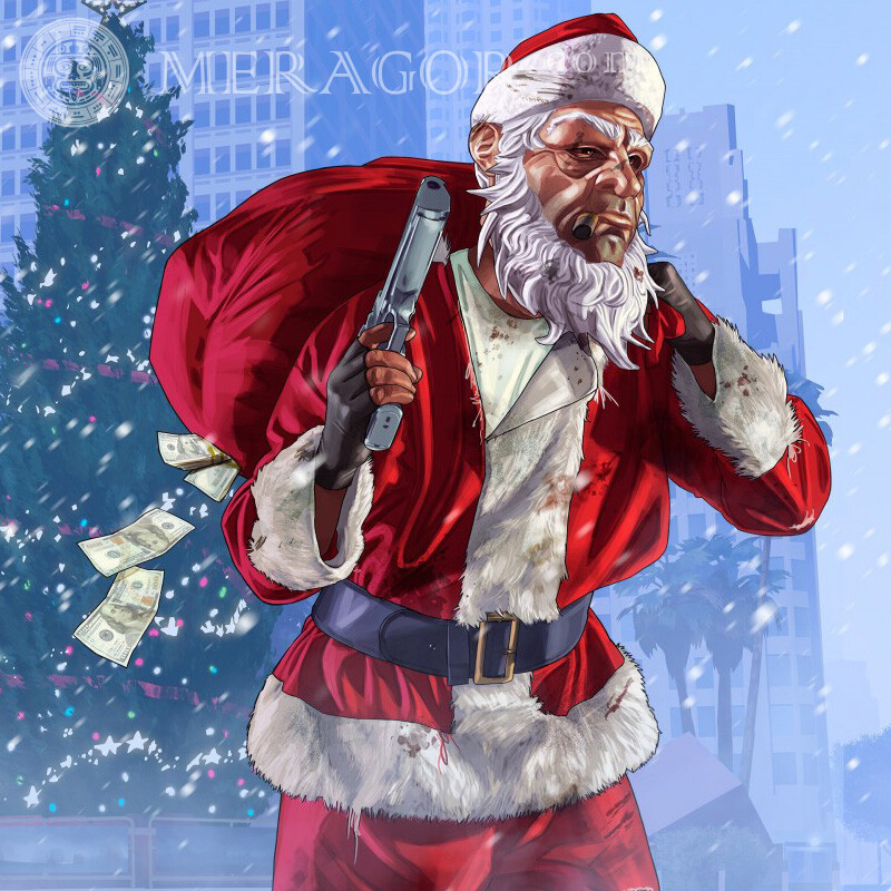 Lustige Fotos von Santa Claus Weihnachtsmann Alle Spiele Counter-Strike Standoff