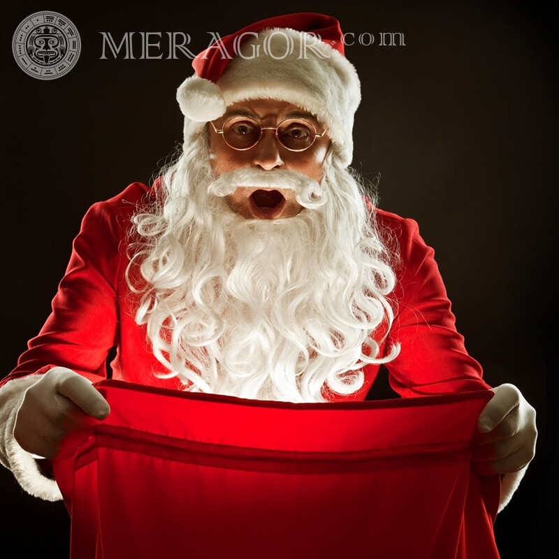 Photo of Santa Claus present Santa Claus New Year Holidays