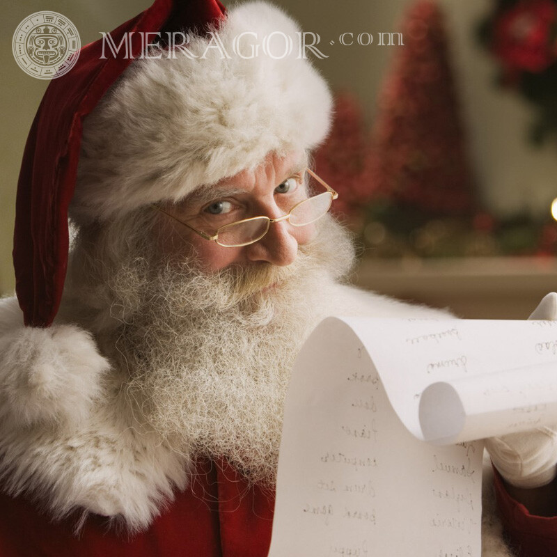 Gesicht von Santa Claus Bild herunterladen Weihnachtsmann Weihnachten Avatare Feierzeit