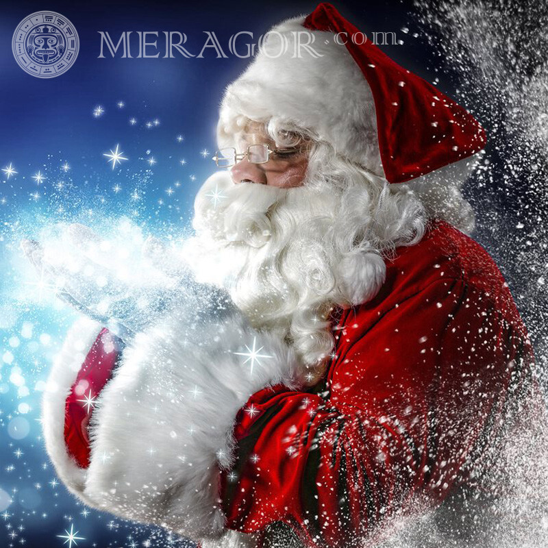 Photos du Père Noël sur WatsApp Père Noël de Nouvel an Fêtes