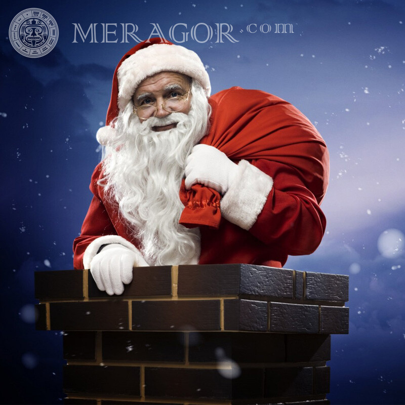 Santa Claus pictures for avatar on TikTok Santa Claus New Year Holidays