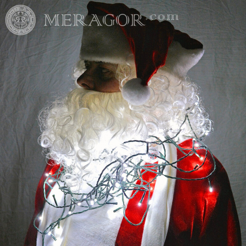 Different santa claus pictures Santa Claus New Year Holidays